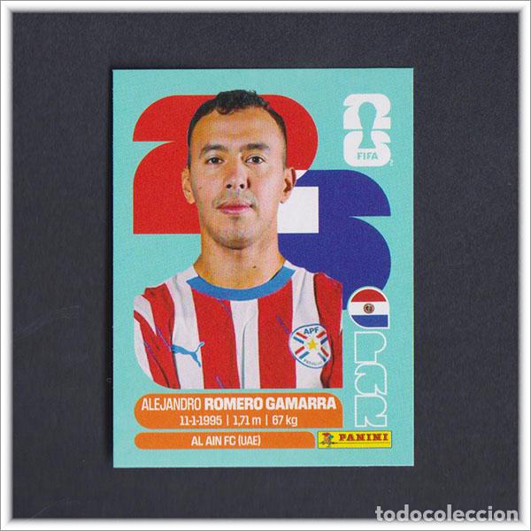 Cromos de F&uacute;tbol: FIFA WORLD CUP 2026 26 MUNDIAL PANINI ROMERO GAMARRA PAR 16 PARAGUAY COLECCI&Oacute;N ALBUM LIGA STICKER