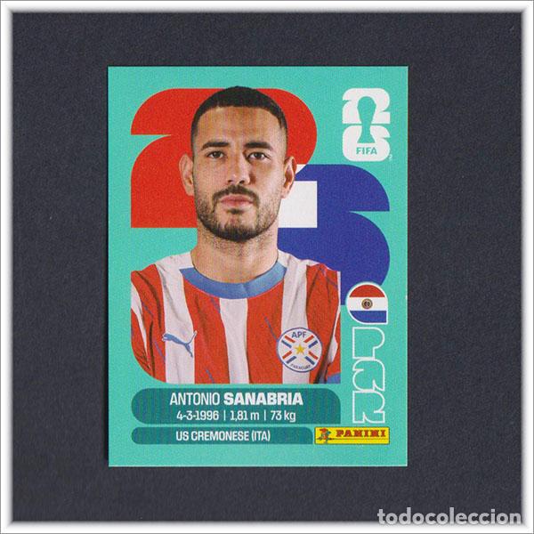 Cromos de F&uacute;tbol: FIFA WORLD CUP 2026 26 MUNDIAL PANINI SANABRIA PAR 20 PARAGUAY COLECCI&Oacute;N ALBUM LIGA STICKER