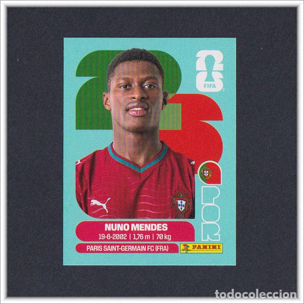 Cromos de F&uacute;tbol: FIFA WORLD CUP 2026 26 MUNDIAL PANINI NUNO MENDES POR 7 PORTUGAL COLECCI&Oacute;N ALBUM LIGA STICKER