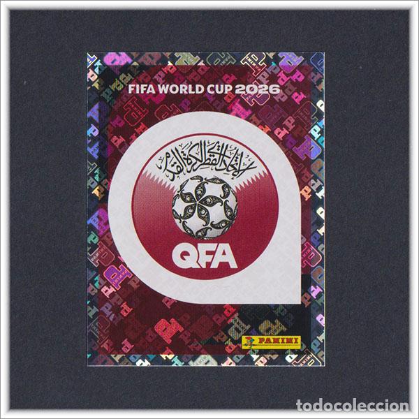 Cromos de F&uacute;tbol: FIFA WORLD CUP 2026 26 MUNDIAL PANINI ESCUDO QAT 1 QATAR COLECCI&Oacute;N ALBUM LIGA STICKER