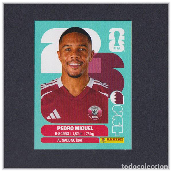 Cromos de F&uacute;tbol: FIFA WORLD CUP 2026 26 MUNDIAL PANINI PEDRO MIGUEL QAT 7 QATAR COLECCI&Oacute;N ALBUM LIGA STICKER