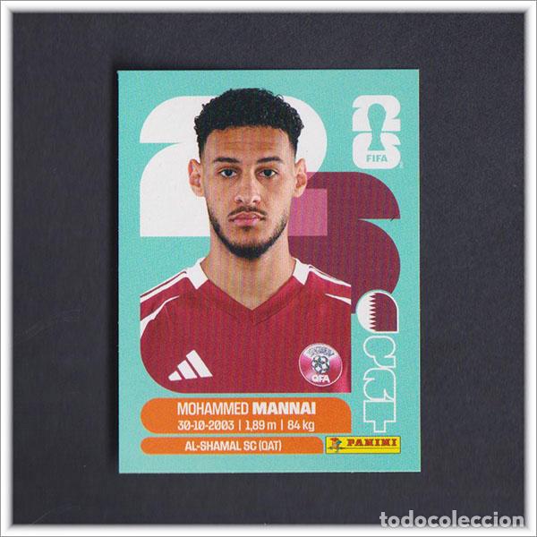 Cromos de F&uacute;tbol: FIFA WORLD CUP 2026 26 MUNDIAL PANINI MANNAI QAT 9 QATAR COLECCI&Oacute;N ALBUM LIGA STICKER