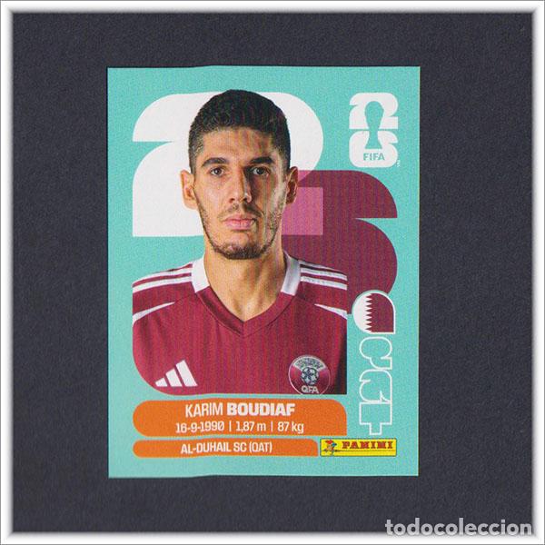 Cromos de F&uacute;tbol: FIFA WORLD CUP 2026 26 MUNDIAL PANINI BOUDIAF QAT 10 QATAR COLECCI&Oacute;N ALBUM LIGA STICKER