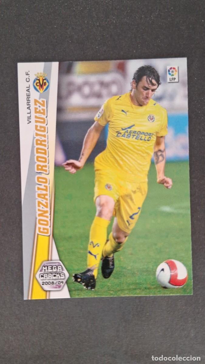 Cromos de F&uacute;tbol: L1 GONZALO RODRIGUEZ VILLARREAL C. F. 347 PANINI MEGACRACKS 2008 2009 08 09