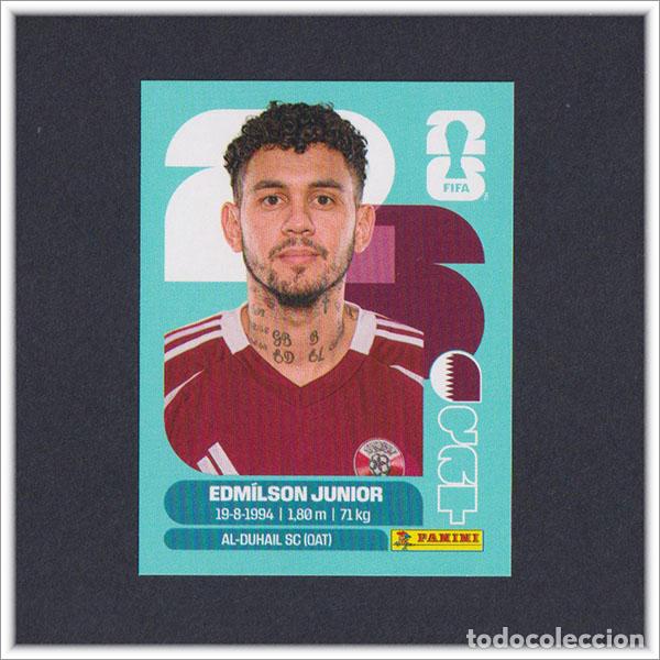 Cromos de F&uacute;tbol: FIFA WORLD CUP 2026 26 MUNDIAL PANINI EDMILSON JUNIOR QAT 17 QATAR COLECCI&Oacute;N ALBUM LIGA STICKER