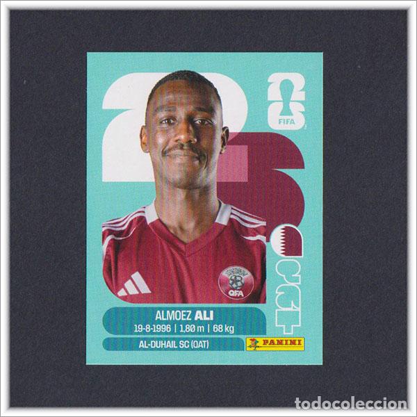 Cromos de F&uacute;tbol: FIFA WORLD CUP 2026 26 MUNDIAL PANINI ALMOEZ ALI QAT 20 QATAR COLECCI&Oacute;N ALBUM LIGA STICKER