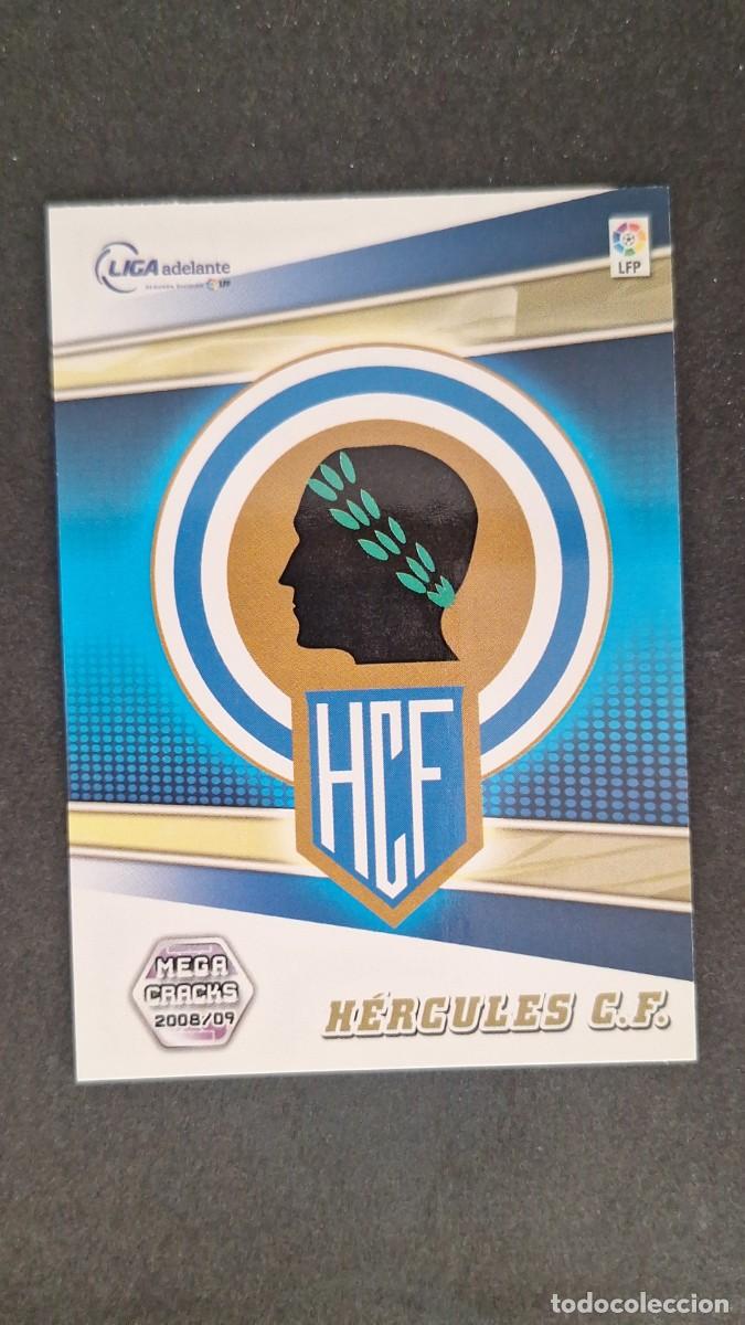 Cromos de F&uacute;tbol: L1 ESCUDO HERCULES C. F. LIGA ADELANTE 411 PANINI MEGACRACKS 2008 2009 08 09