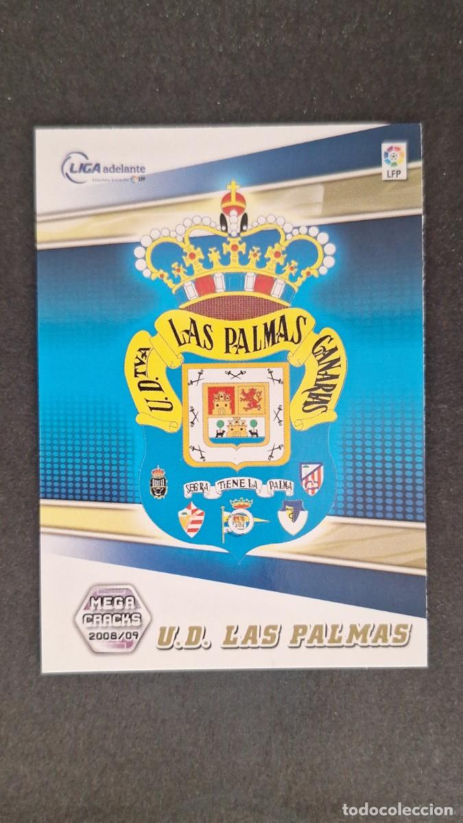 Cromos de F&uacute;tbol: L1 ESCUDO U. D. LAS PALMAS LIGA ADELANTE 413 PANINI MEGACRACKS 2008 2009 08 09