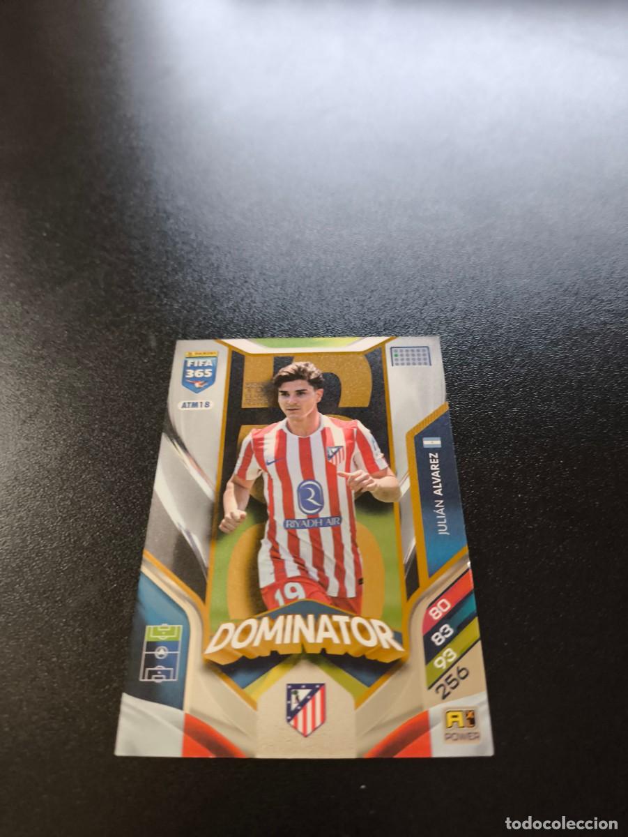 Cromos de F&uacute;tbol: ATM18 Juli&aacute;n Alvarez DOMINATOR ATLETICO DE MADRID PANINI ADRENALYN FIFA 365 2025 2026 NO LIGA ESTE