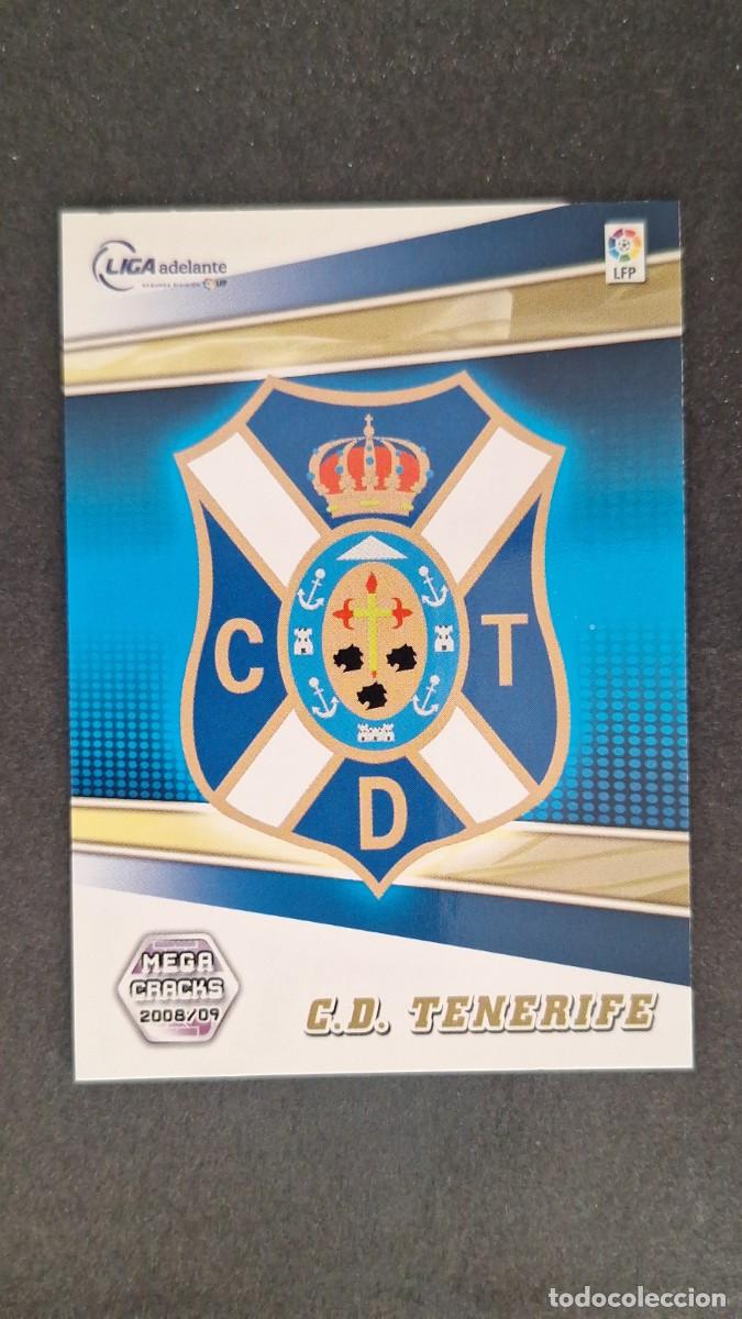 Cromos de F&uacute;tbol: L1 ESCUDO C. D. TENERIFE LIGA ADELANTE 416 PANINI MEGACRACKS 2008 2009 08 09