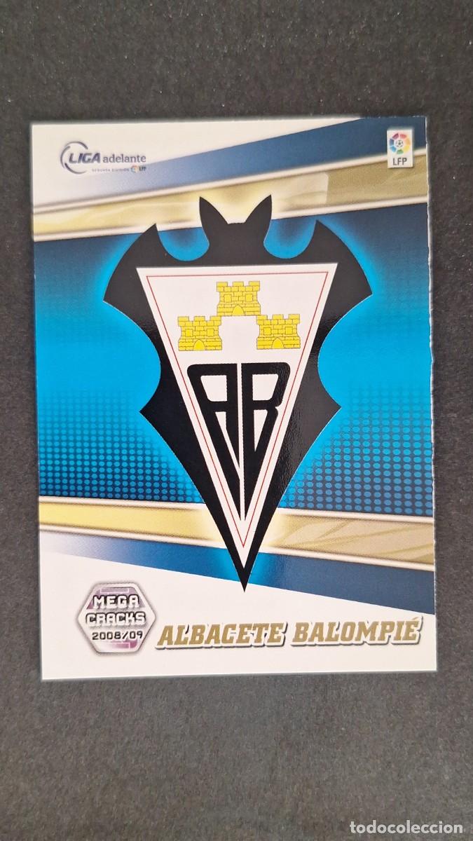 Cromos de F&uacute;tbol: L1 ESCUDO ALBACETE BALOMPIE LIGA ADELANTE 417 PANINI MEGACRACKS 2008 2009 08 09