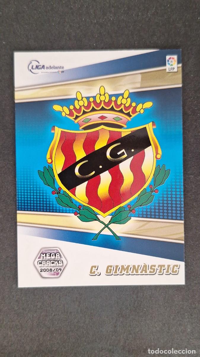Cromos de F&uacute;tbol: L1 ESCUDO GIMNASTICA NASTIC DE TARRAGONA LIGA ADELANTE 419 PANINI MEGACRACKS 2008 2009 08 09