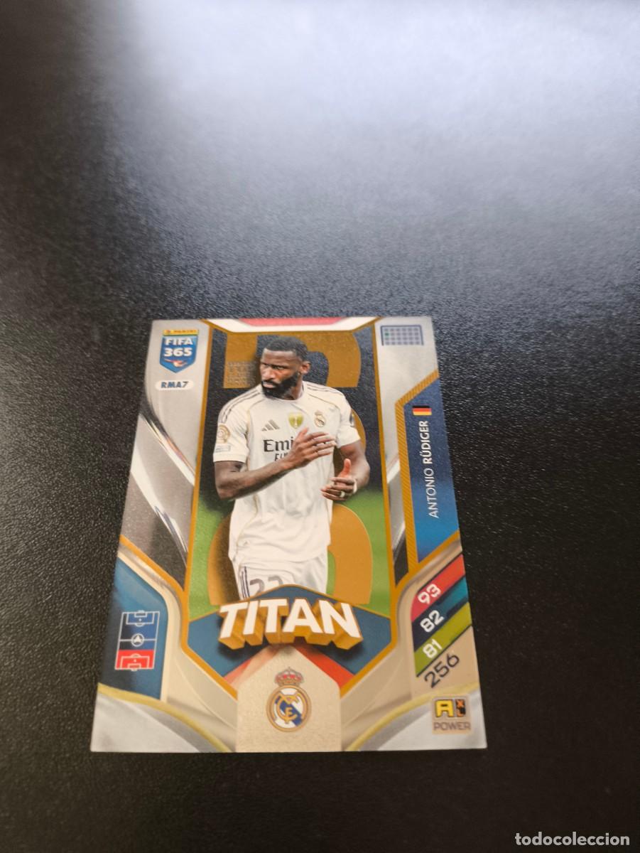 Cromos de F&uacute;tbol: RMA7 Antonio R&uuml;diger TITAN MADRID PANINI ADRENALYN FIFA 365 2025 2026 NO LIGA ESTE