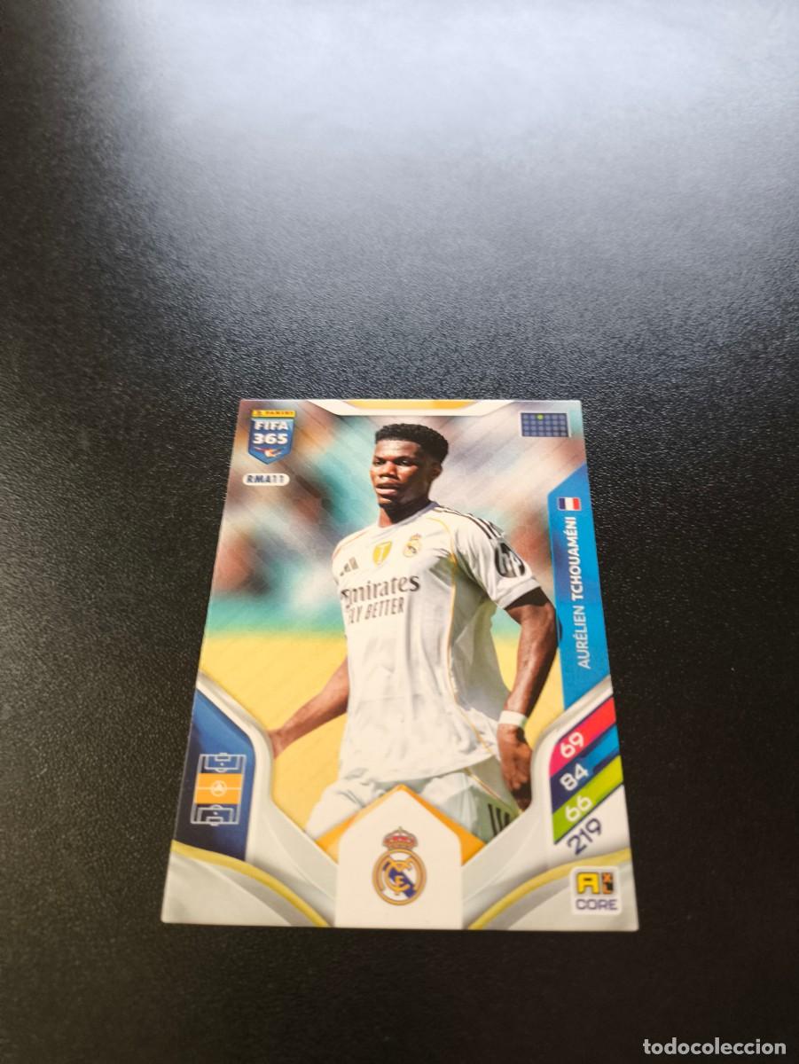 Cromos de F&uacute;tbol: RMA11 Aur&eacute;lien Tchouam&eacute;ni MADRID PANINI ADRENALYN FIFA 365 2025 2026 NO LIGA ESTE
