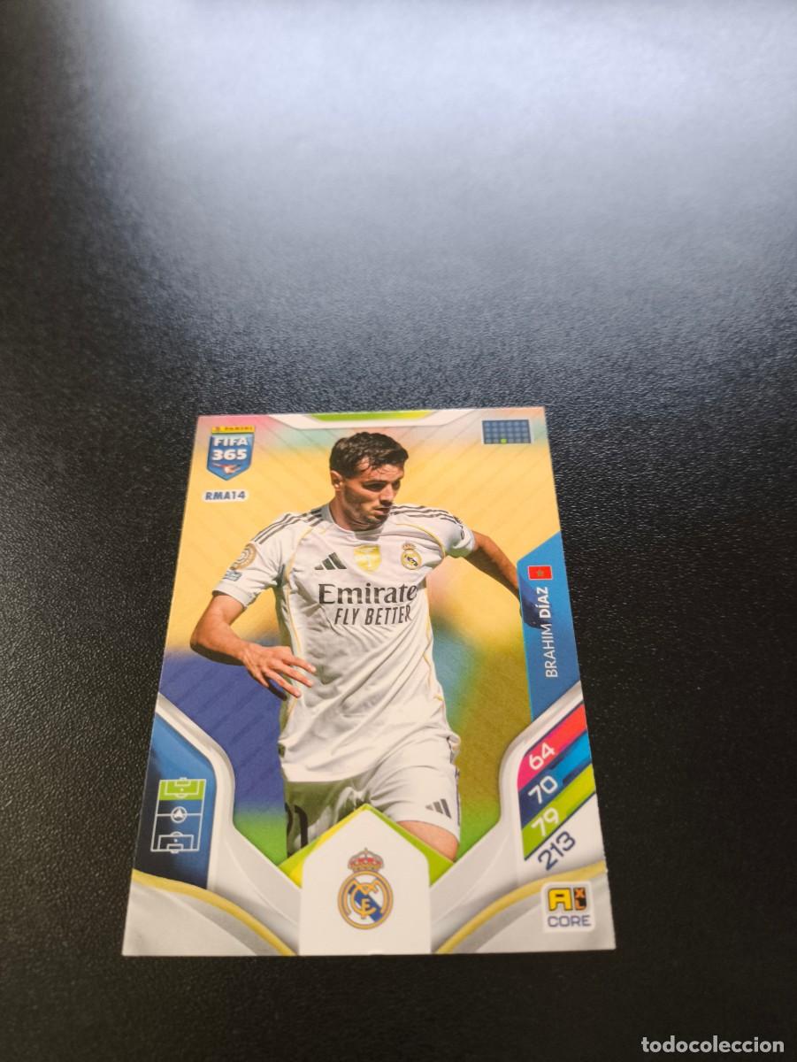 Cromos de F&uacute;tbol: RMA14 Brahim D&iacute;az REAL MADRID PANINI ADRENALYN FIFA 365 2025 2026 NO LIGA ESTE