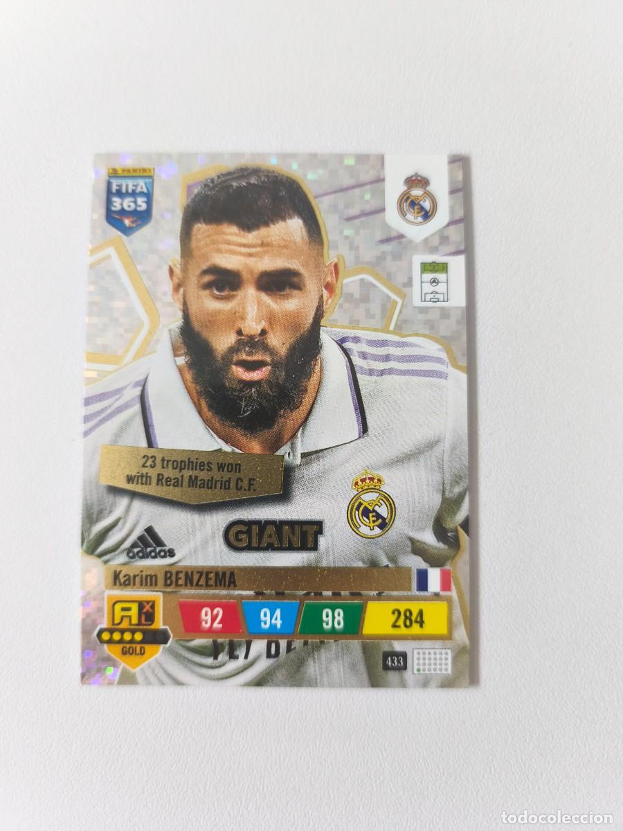 Cromos de F&uacute;tbol: FIFA 365 ADRENALYN XL 2023 KARIM BENZEMA GIANT 433 ALB FIFA