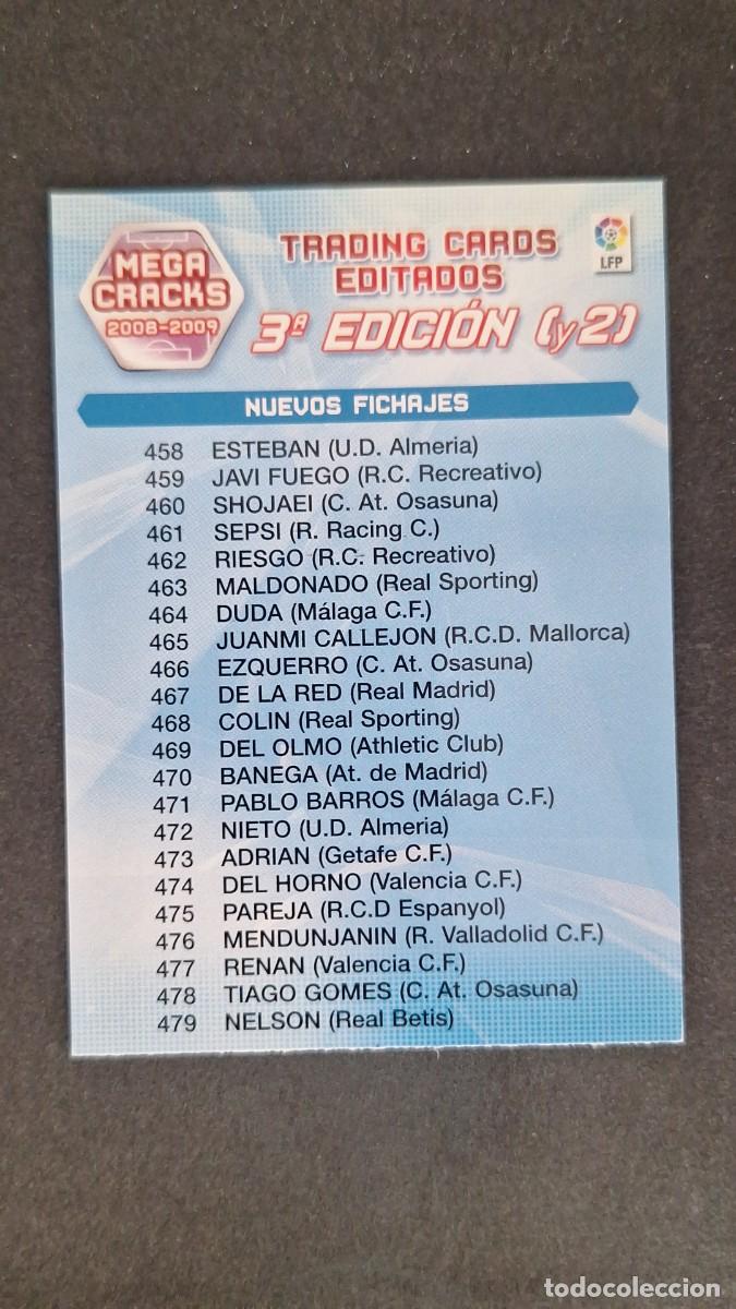 Cromos de F&uacute;tbol: L1 INDICE 3&ordf; EDICION II (y2) PANINI MEGACRACKS 2008 2009 08 09