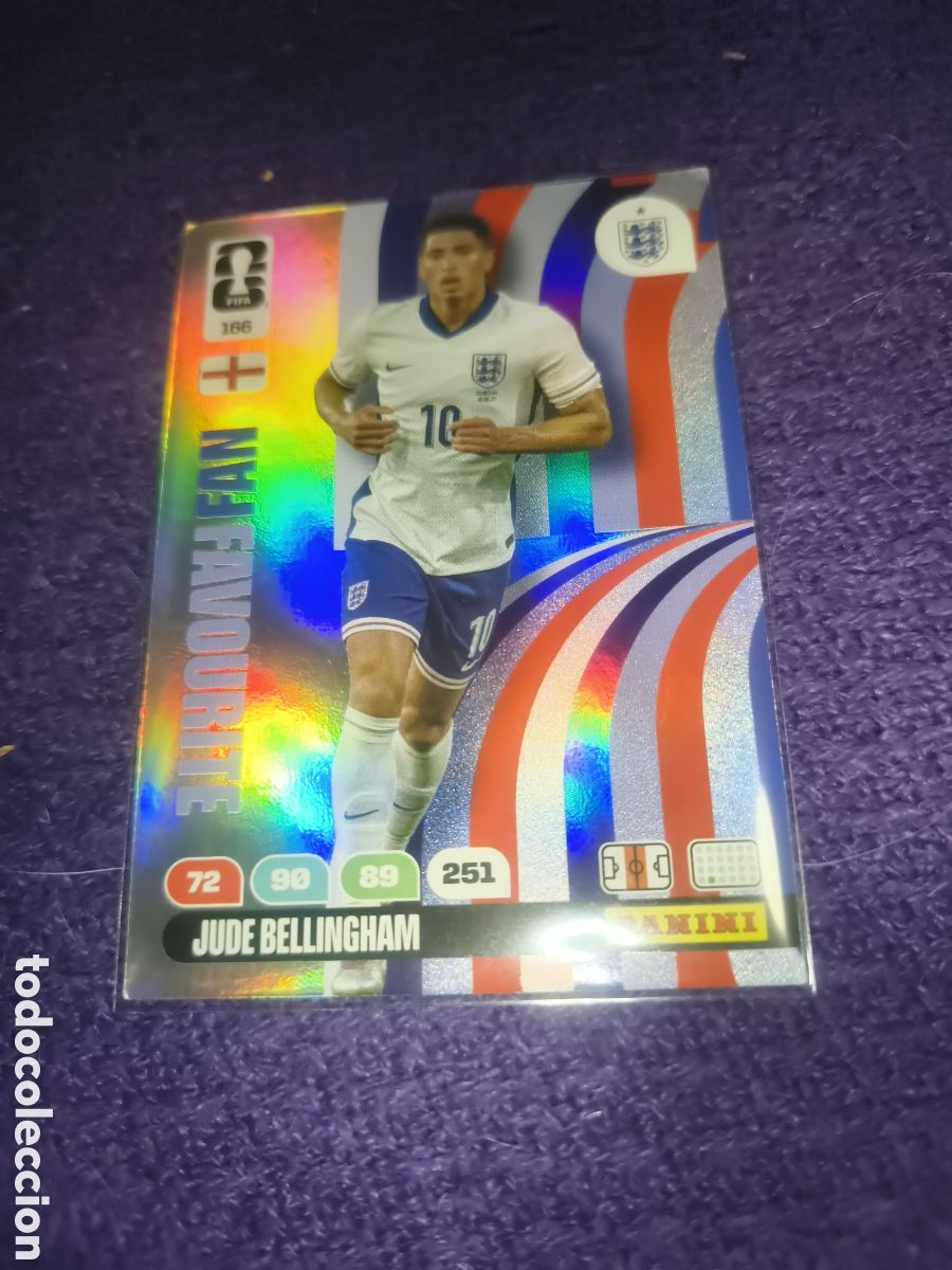 Cromos de F&uacute;tbol: Jude Bellingham - Fan's Favourite #166 - Panini Adrenalyn XL Mundial 2026