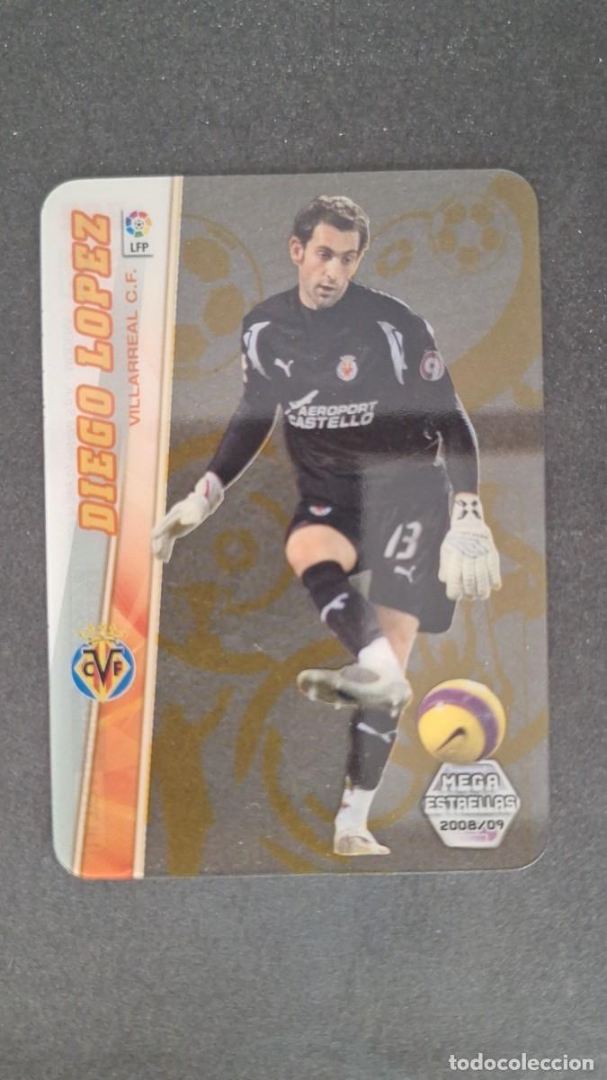 Cromos de F&uacute;tbol: L1 DIEGO LOPEZ VILLARREAL C. F. MEGA ESTRELLAS 362 PANINI MEGACRACKS 2008 2009 08 09