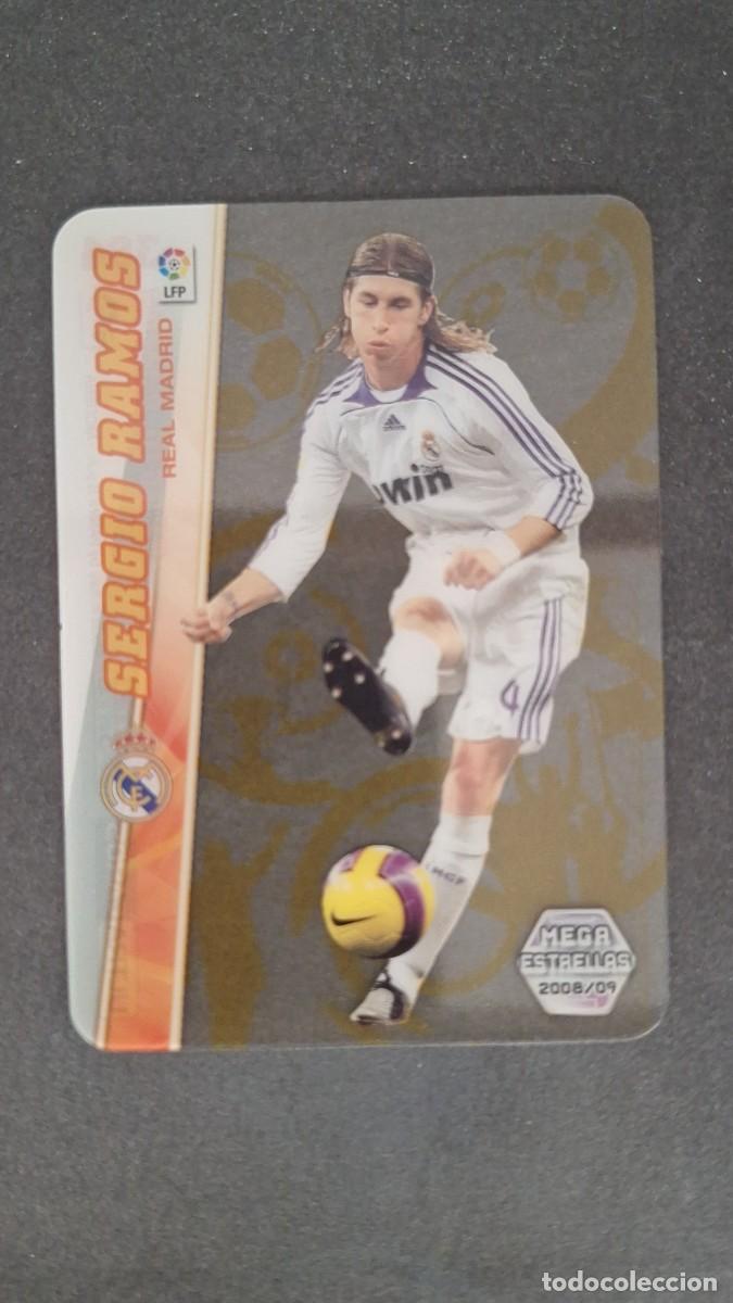 Cromos de F&uacute;tbol: L1 SERGIO RAMOS REAL MADRID MEGA ESTRELLAS 364 PANINI MEGACRACKS 2008 2009 08 09