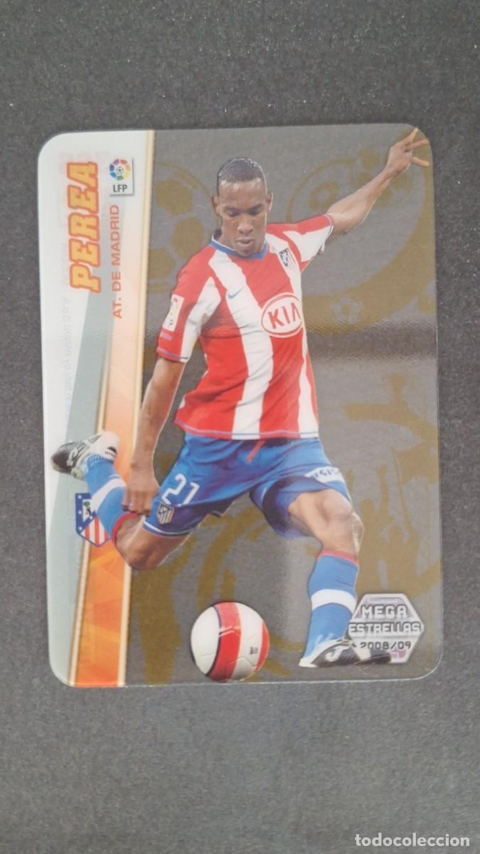 Cromos de F&uacute;tbol: L1 PEREA ATLETICO DE MADRID MEGA ESTRELLAS 366 PANINI MEGACRACKS 2008 2009 08 09