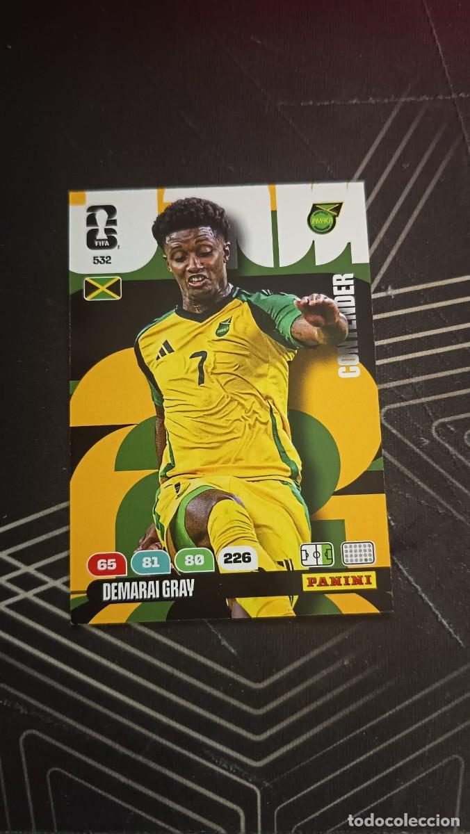 Football Stickers: 532DEMARAI GRAY, JAMAICA, ADRENALYN XL FIFA WORLD CUP 2026