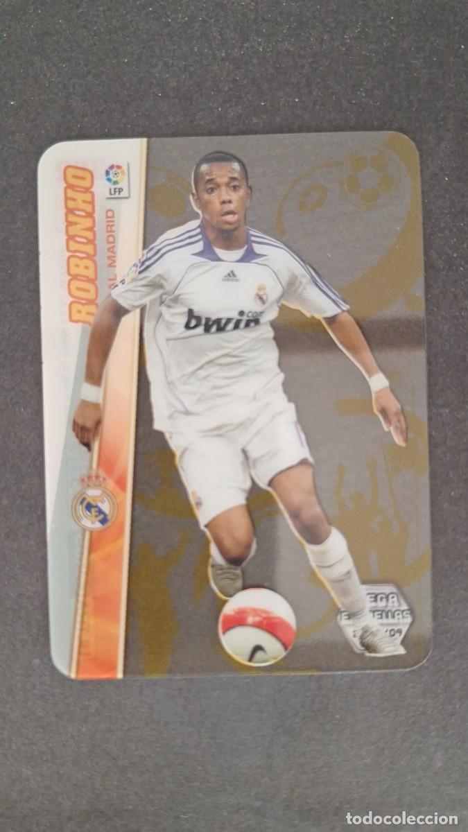 Cromos de F&uacute;tbol: L1 ROBINHO REAL MADRID MEGA ESTRELLAS 382 PANINI MEGACRACKS 2008 2009 08 09