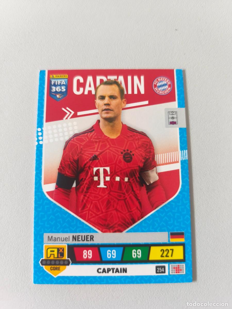 Cromos de f&uacute;tbol: FIFA 365 ADRENALYN XL 2023 MANUEL NEUER 254 CAPTAIN ALB FIFA