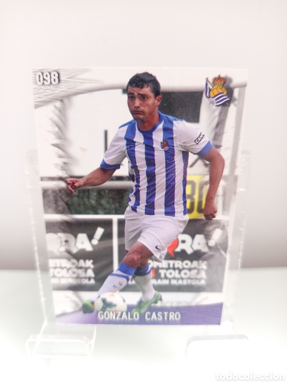 Cromos de f&uacute;tbol: ❇️ CROMO ⚽ GONZALO CASTRO REAL SOCIEDAD 98 FICHAS LIGA QUIZ GAME 2014 13 14 2013 2014 MUNDICROMO ❇️