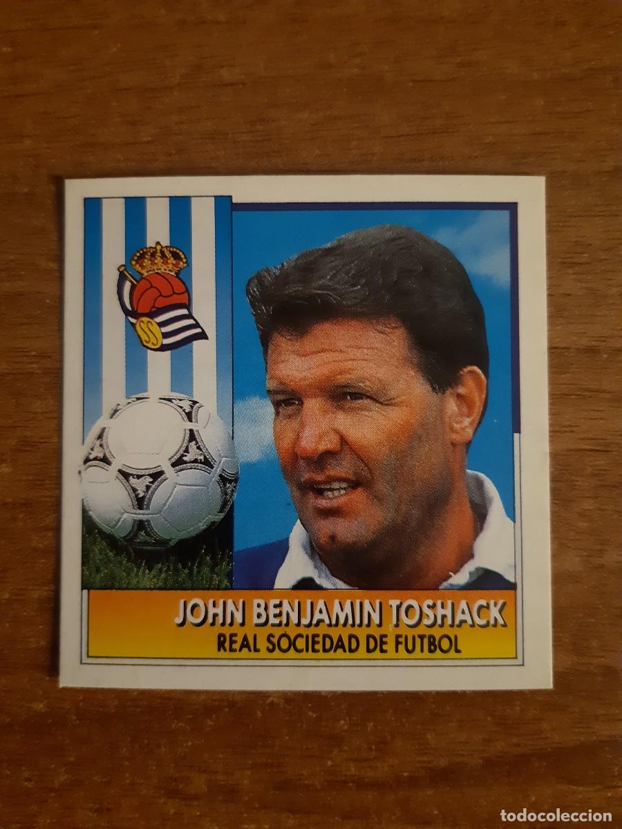 Cromos de F&uacute;tbol: Entrenador John B. Toshack (Real Sociedad) Liga 92-93 ESTE. Nunca pegado, sin pegar