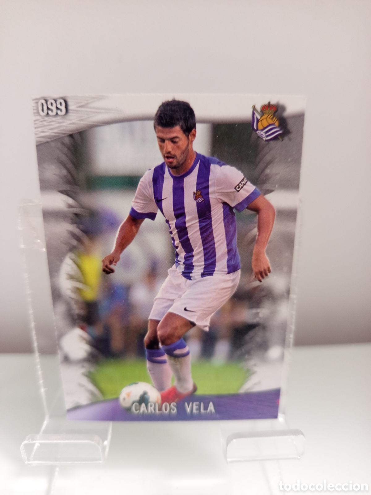 Cromos de f&uacute;tbol: ❇️ CROMO ⚽ CARLOS VELA REAL SOCIEDAD 99 FICHAS LIGA QUIZ GAME 2014 13 14 2013 2014 MUNDICROMO ❇️