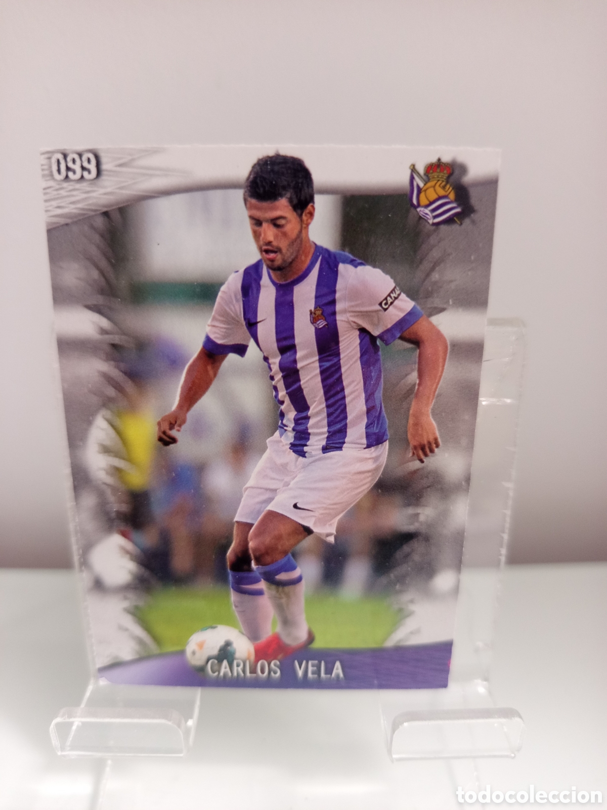 Cromos de f&uacute;tbol: ❇️ CROMO ⚽ CARLOS VELA REAL SOCIEDAD 99 FICHAS LIGA QUIZ GAME 2014 13 14 2013 2014 MUNDICROMO ❇️