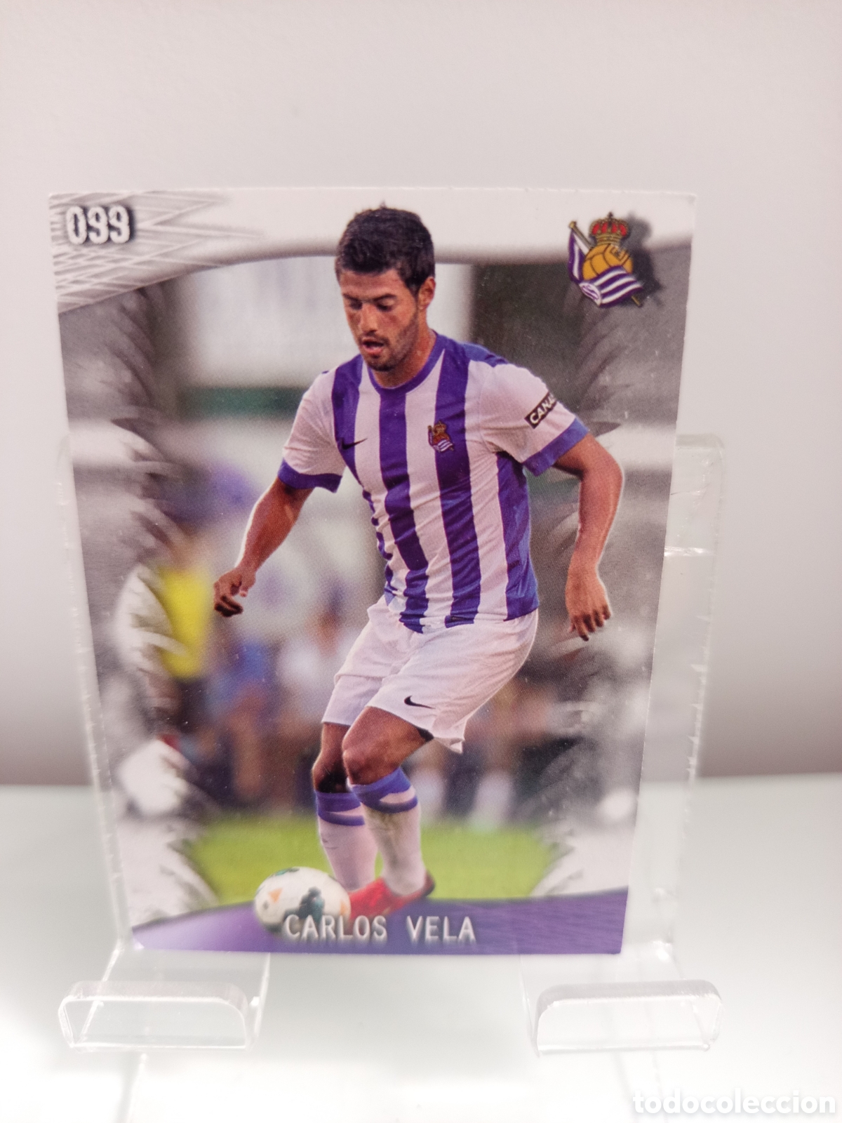 Cromos de f&uacute;tbol: ❇️ CROMO ⚽ CARLOS VELA REAL SOCIEDAD 99 FICHAS LIGA QUIZ GAME 2014 13 14 2013 2014 MUNDICROMO ❇️