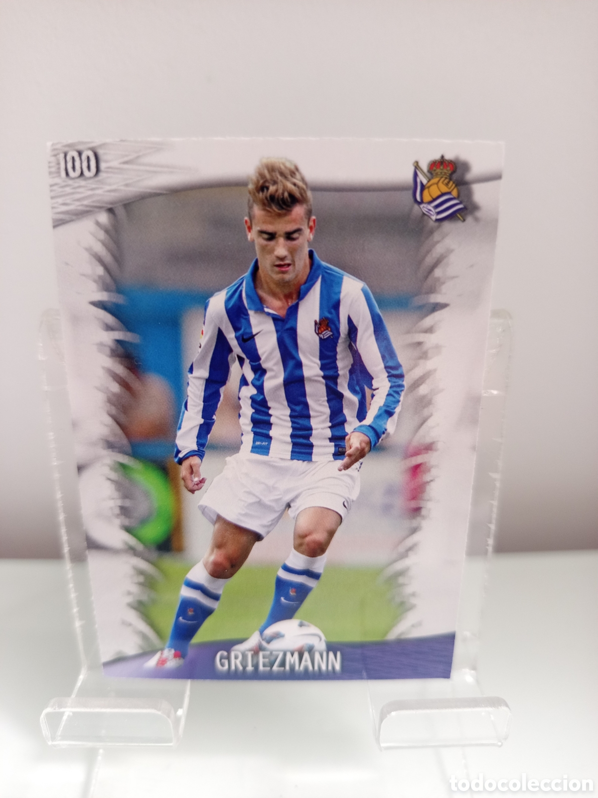 Cromos de f&uacute;tbol: ❇️ CROMO CARD ⚽ GRIEZMANN REAL SOCIEDAD 100 FICHAS LIGA QUIZ GAME 2014 13 14 2013 2014 MUNDICROMO ❇️