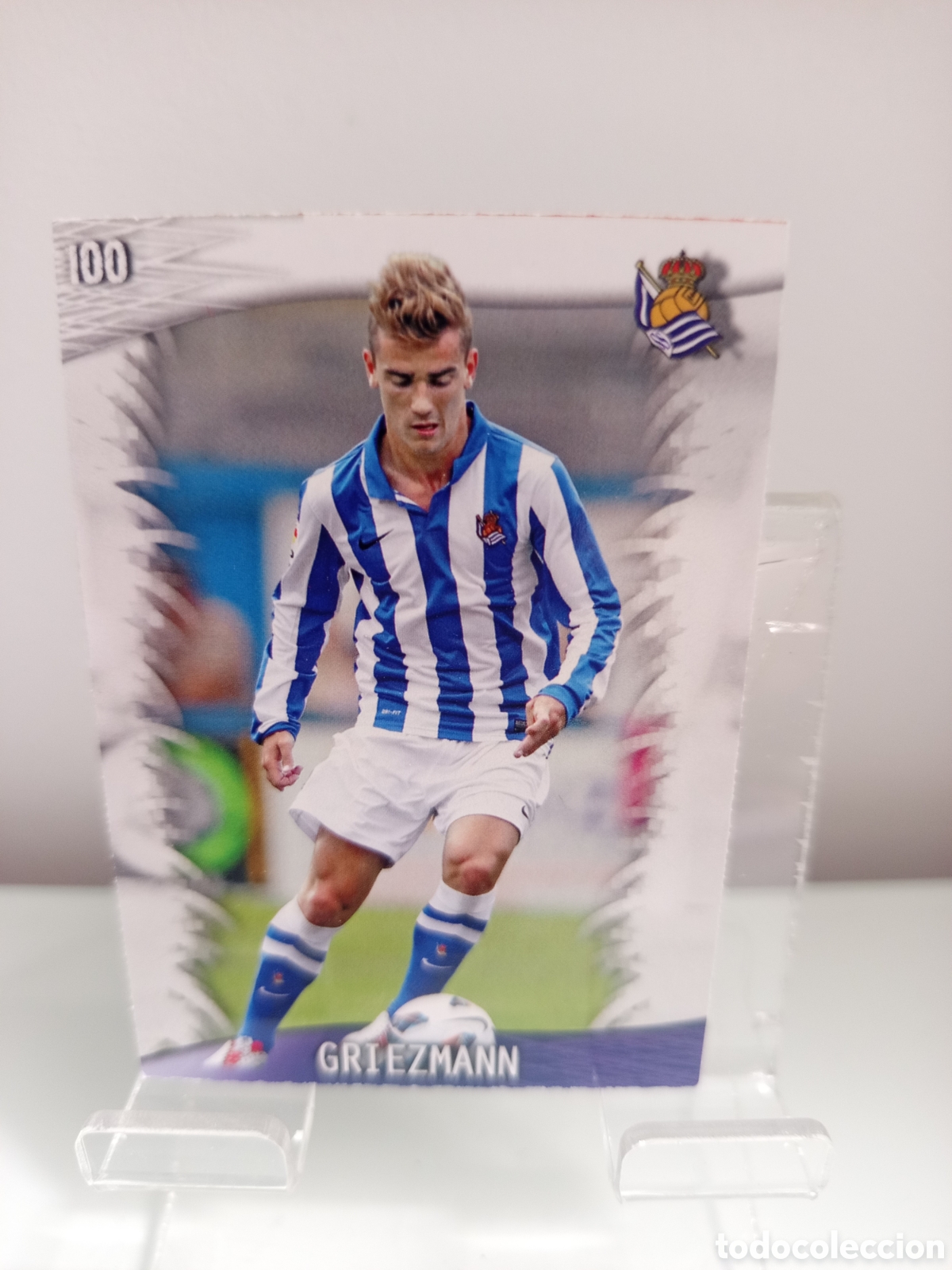 Cromos de f&uacute;tbol: ❇️ CROMO CARD ⚽ GRIEZMANN REAL SOCIEDAD 100 FICHAS LIGA QUIZ GAME 2014 13 14 2013 2014 MUNDICROMO ❇️