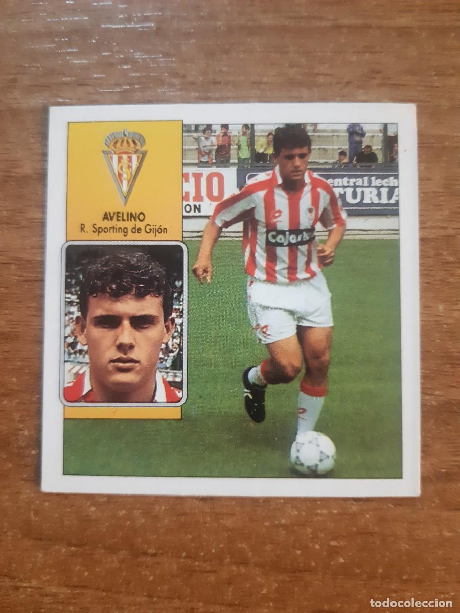 Fu&szlig;ball-Sticker: Avelino (Sporting Gij&oacute;n) Liga 92-93 ESTE. Nunca pegado, sin pegar