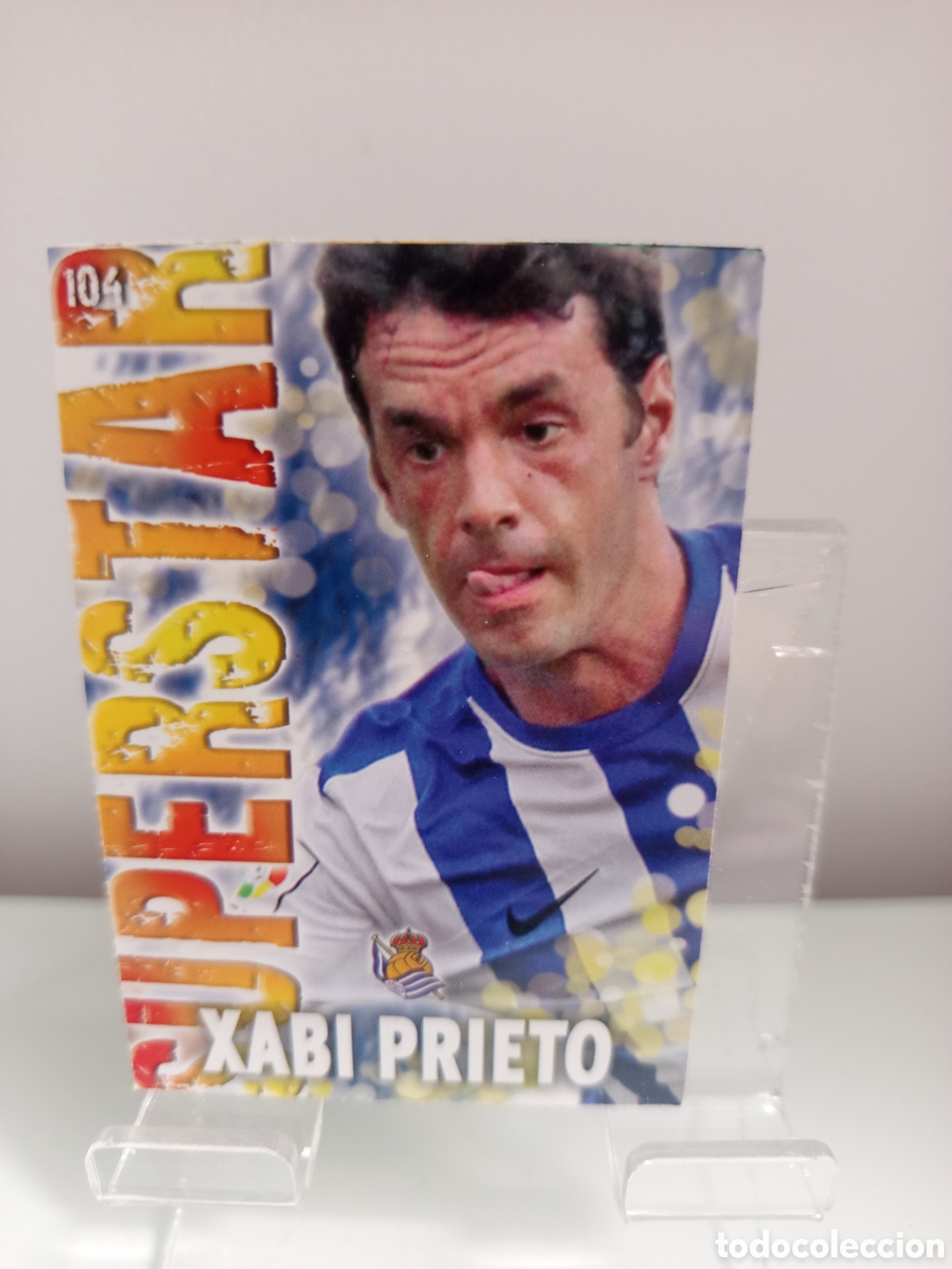 Cromos de Futebol: ❇️ CROMO ⚽ XABI PRIETO REAL SOCIEDAD 104 SUPERSTAR FICHAS LIGA QUIZ 2014 13 14 2013 MUNDICROMO ❇️