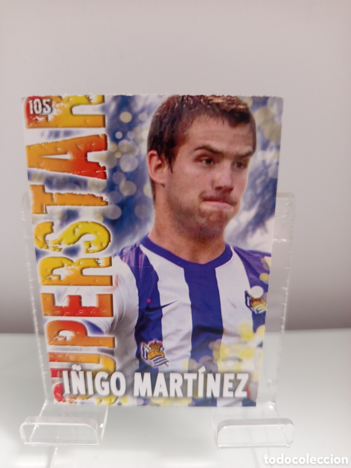 Cromos de F&uacute;tbol: ❇️ CROMO ⚽ &Iacute;&Ntilde;IGO MARTINEZ REAL SOCIEDAD 105 SUPERSTAR FICHAS LIGA QUIZ 2014 13 14 2013 MUNDICROMO ❇️
