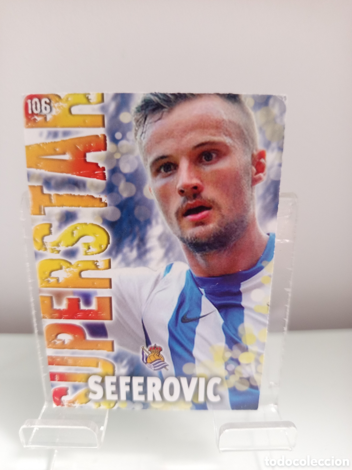Cromos de F&uacute;tbol: ❇️ CROMO ⚽ SEFEROVIC REAL SOCIEDAD 106 SUPERSTAR FICHAS LIGA QUIZ 2014 13 14 2013 MUNDICROMO ❇️