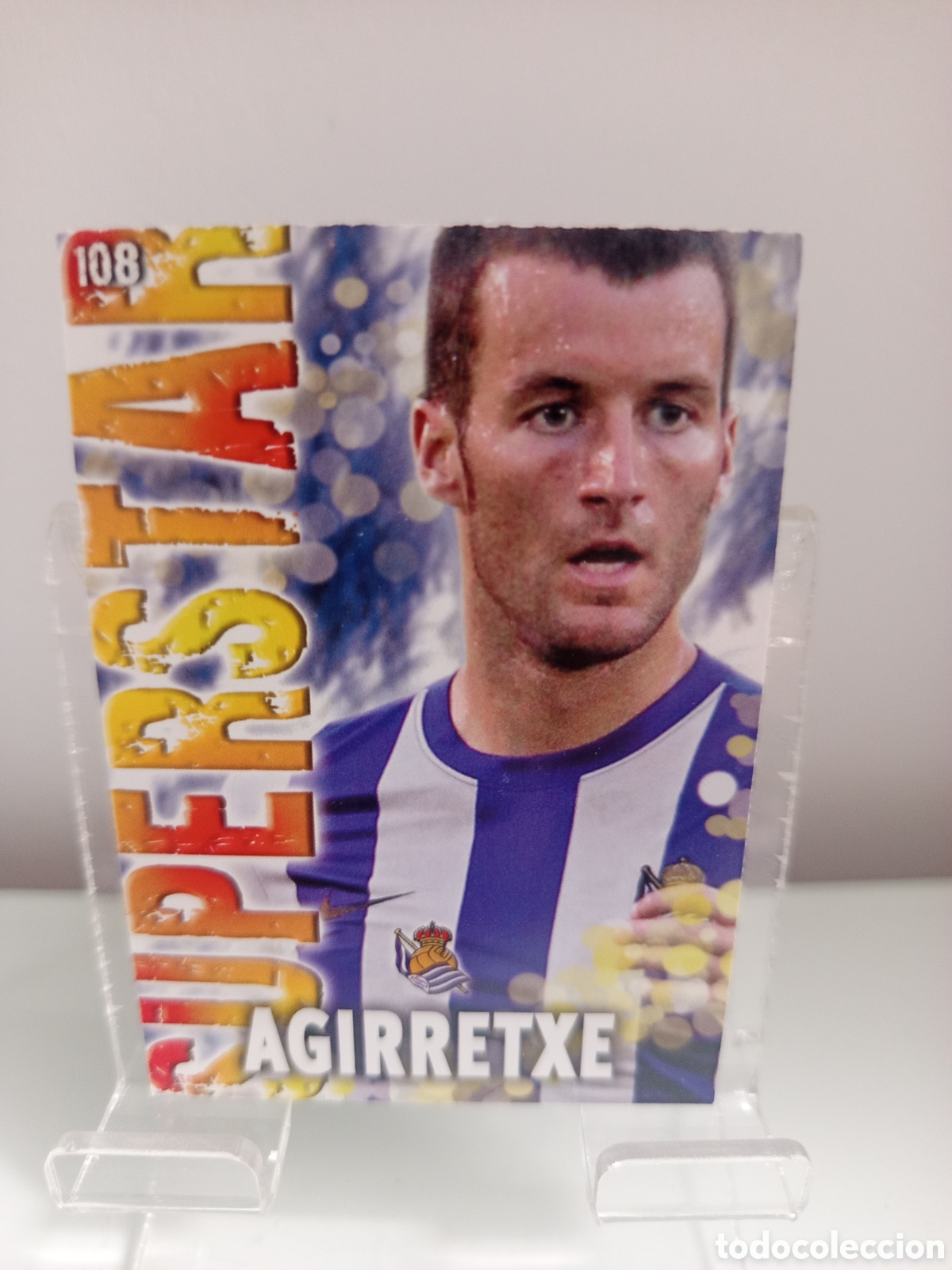 Cromos de F&uacute;tbol: ❇️ CROMO ⚽ AGIRRETXE REAL SOCIEDAD 108 SUPERSTAR FICHAS LIGA QUIZ 2014 13 14 2013 MUNDICROMO ❇️