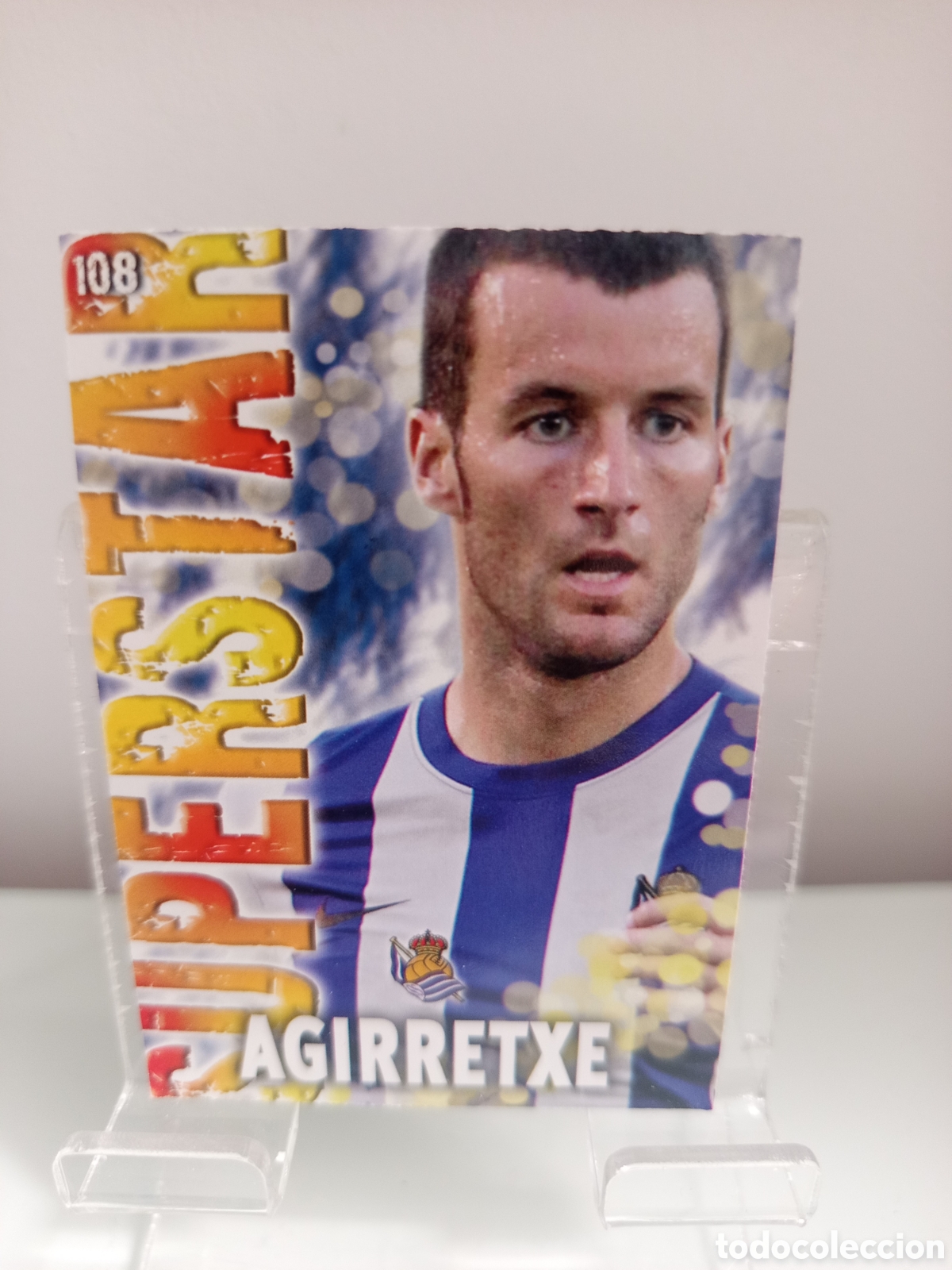 Cromos de F&uacute;tbol: ❇️ CROMO ⚽ AGIRRETXE REAL SOCIEDAD 108 SUPERSTAR FICHAS LIGA QUIZ 2014 13 14 2013 MUNDICROMO ❇️