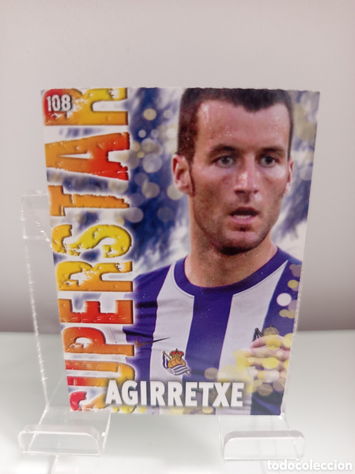 Cromos de F&uacute;tbol: ❇️ CROMO ⚽ AGIRRETXE REAL SOCIEDAD 108 SUPERSTAR FICHAS LIGA QUIZ 2014 13 14 2013 MUNDICROMO ❇️