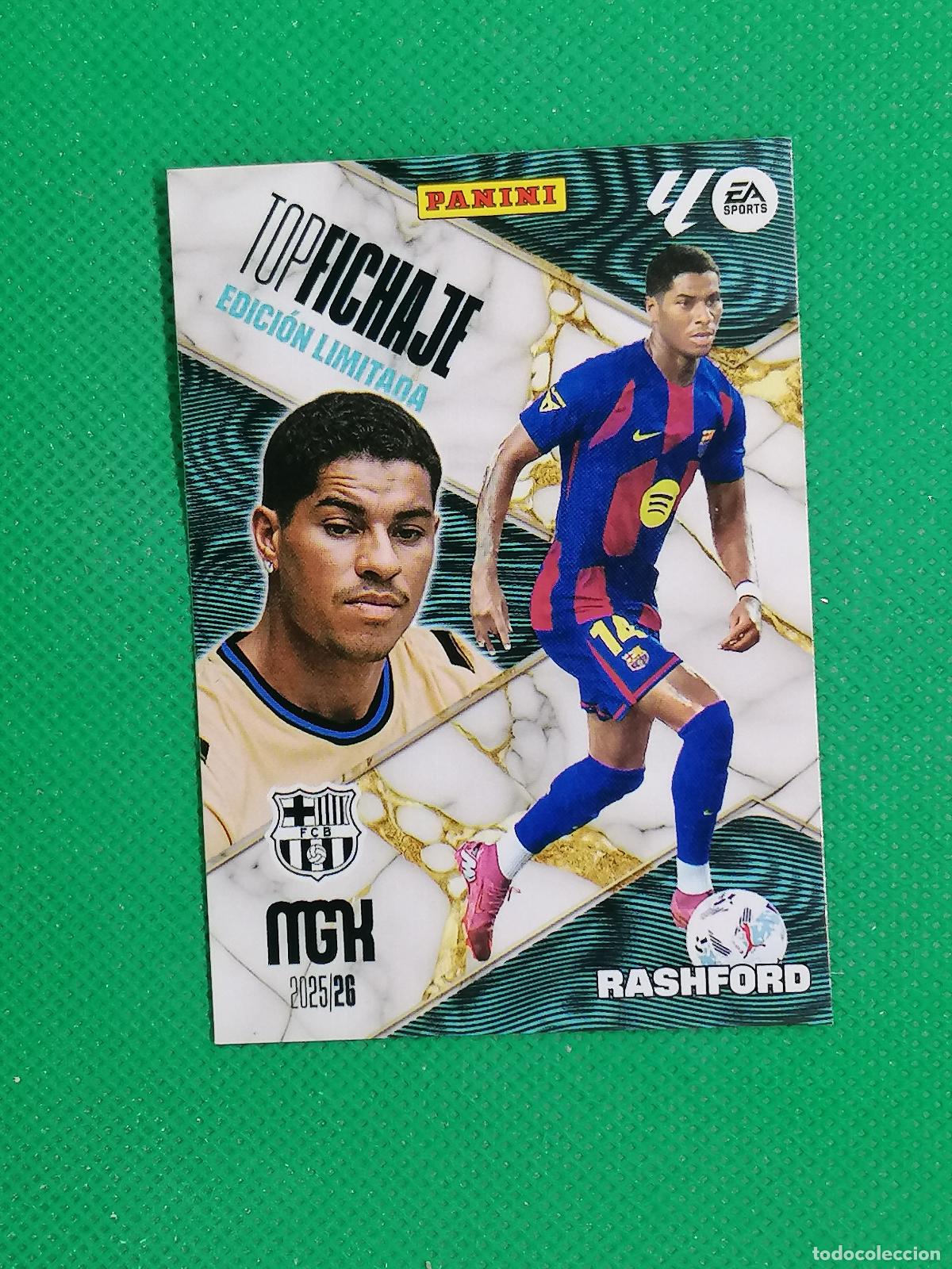 Cromos de F&uacute;tbol: RASHFORD BARCELONA TOP FICHAJE EDICION LIMITADA ⚽ MEGACRACKS LIGA 2025 2026 25 26 ⚽