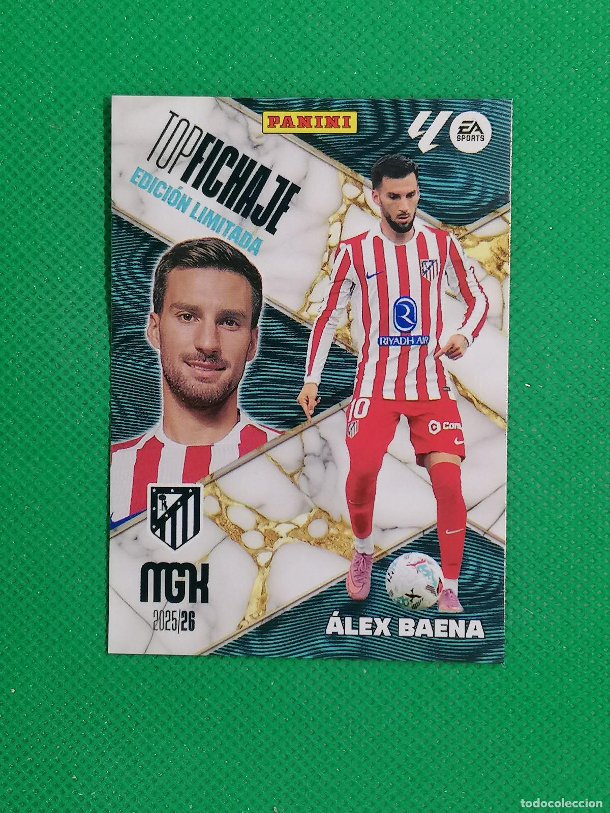 Cromos de F&uacute;tbol: ALEX BAENA ATLETICO DE MADRID TOP FICHAJE EDICION LIMITADA ⚽ MEGACRACKS LIGA 2025 2026 25 26 ⚽