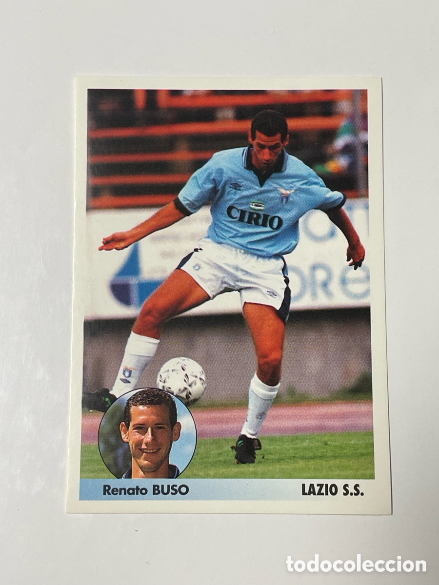 Cromos de F&uacute;tbol: Renato Buso Lazio Panini Los mejores equipos de Europa 1996/97 #156