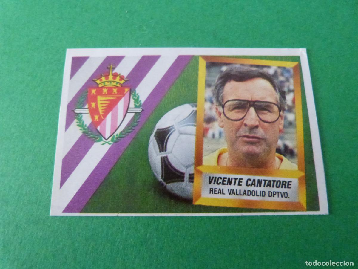 Cromos de F&uacute;tbol: CROMO FUTBOL CANTATORE REAL VALLADOLID C.F. RECORTADO LIGA ESTE 1988-1989/88-89