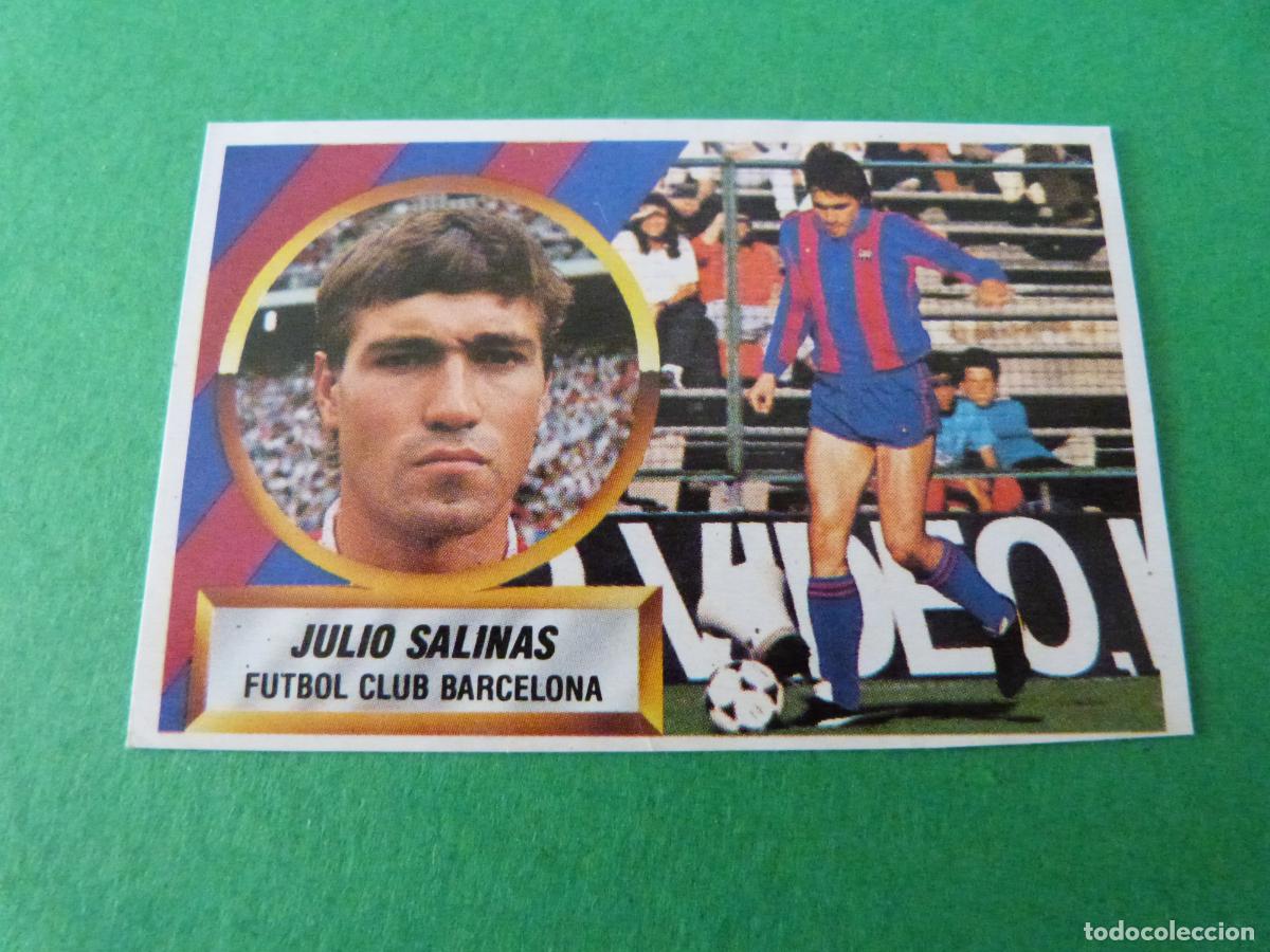 Cromos de F&uacute;tbol: CROMO FUTBOL JULIO SALINAS F.C.BARCELONA RECORTADO N&ordm; 13 LIGA ESTE 1988-1989/88-89