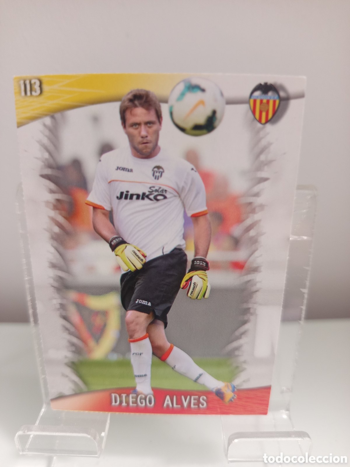 Cromos de F&uacute;tbol: ❇️ CROMO CARD ⚽ DIEGO ALVES VALENCIA 113 FICHAS LIGA QUIZ GAME 2014 13 14 2013 2014 MUNDICROMO ❇️