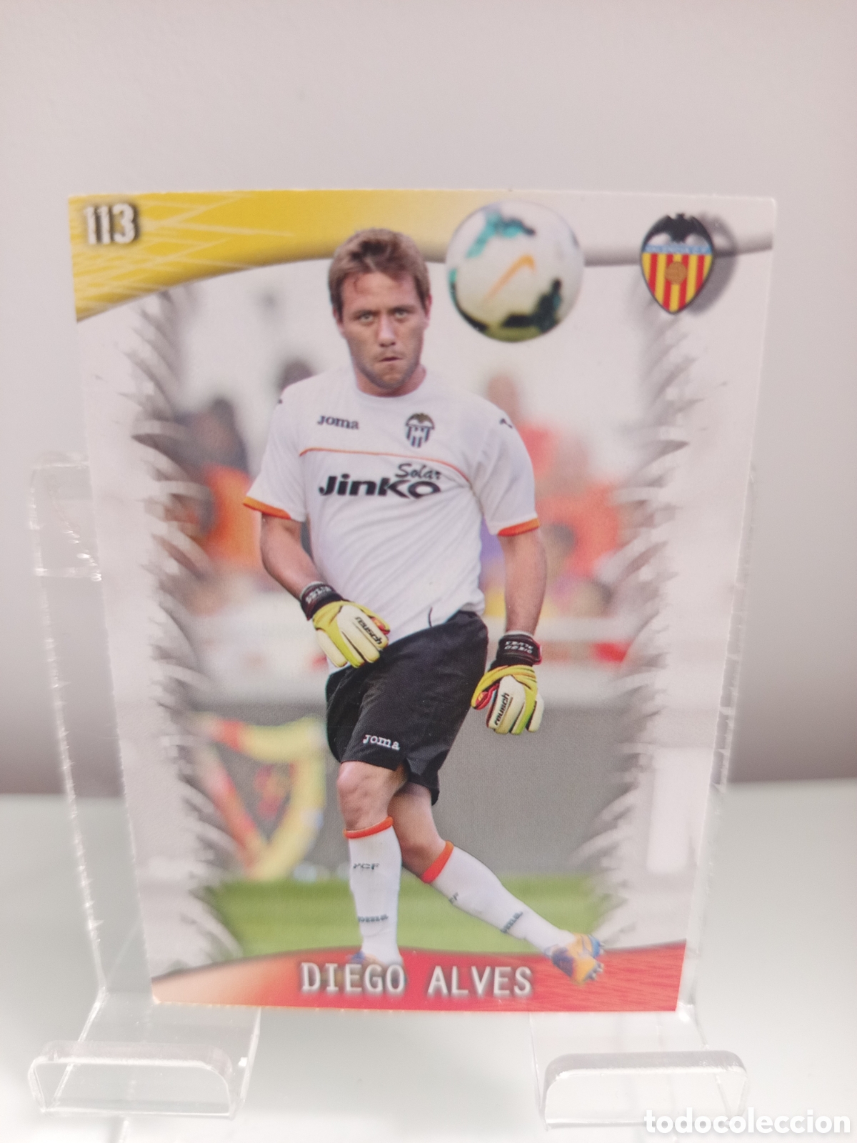 Cromos de F&uacute;tbol: ❇️ CROMO CARD ⚽ DIEGO ALVES VALENCIA 113 FICHAS LIGA QUIZ GAME 2014 13 14 2013 2014 MUNDICROMO ❇️