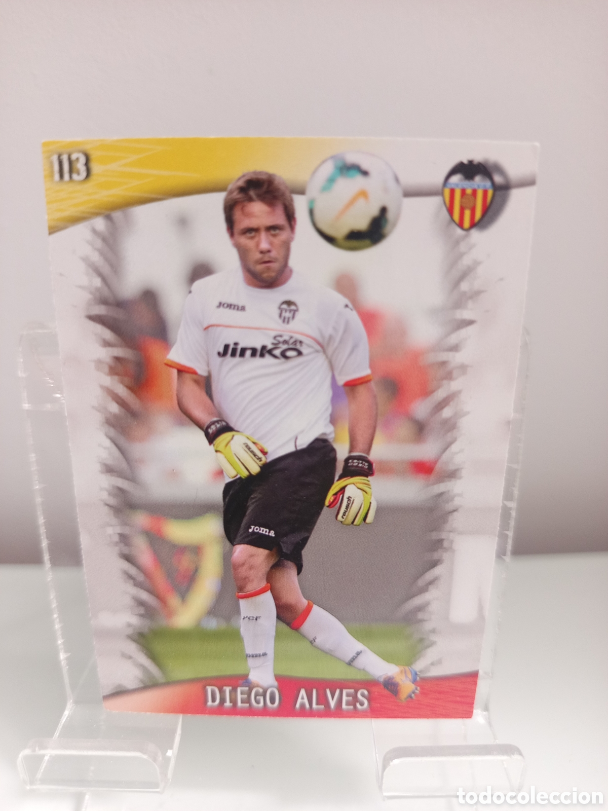 Cromos de F&uacute;tbol: ❇️ CROMO CARD ⚽ DIEGO ALVES VALENCIA 113 FICHAS LIGA QUIZ GAME 2014 13 14 2013 2014 MUNDICROMO ❇️